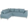 Ecksofa - mint - Bonell-Federkern - Webstoff