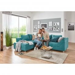 Ecksofa - türkis - Federkern - Microfaser -Wohnzimmer Verkäufe 1206004004 06 1600Wx1600H