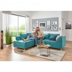 Ecksofa - türkis - Federkern - Microfaser -Wohnzimmer Verkäufe 1206004004 08 1600Wx1600H