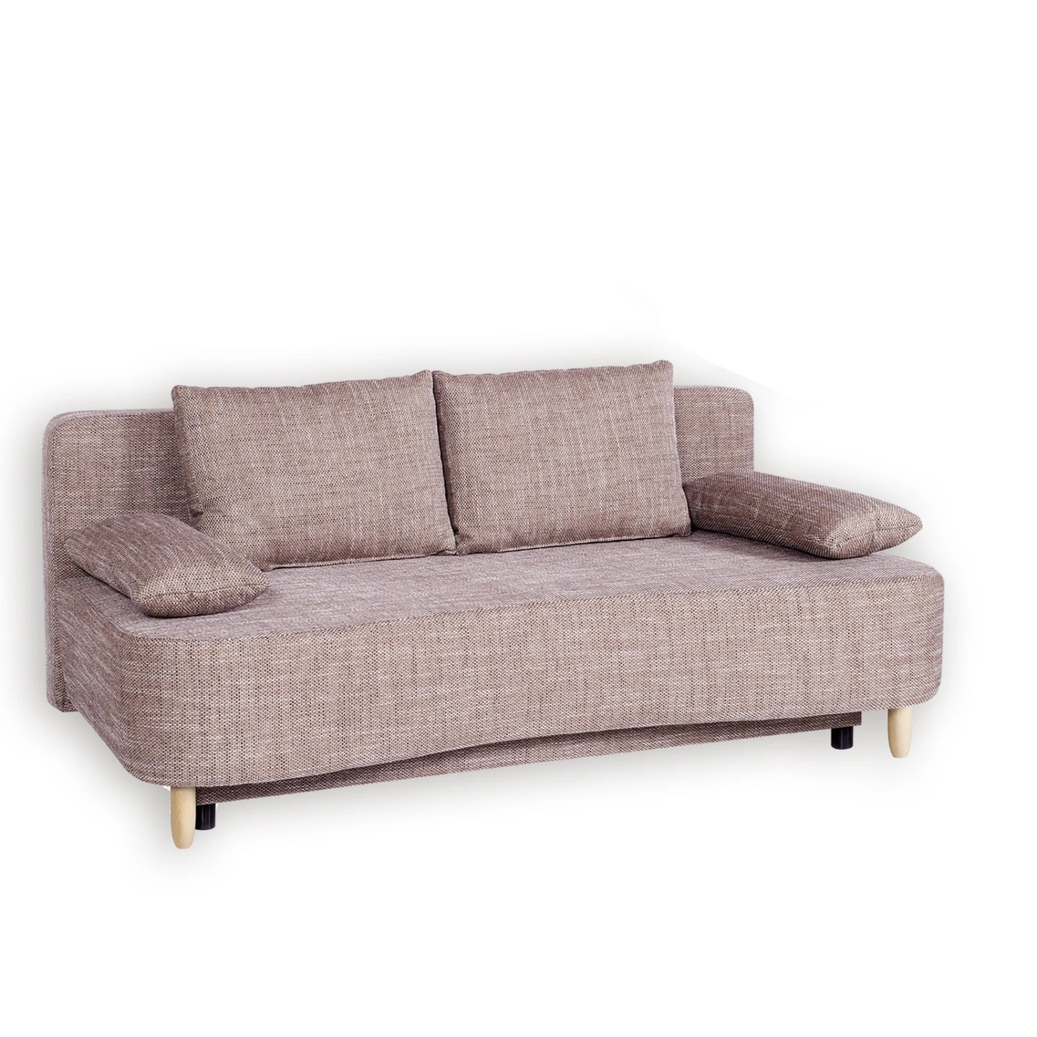 Schlafsofa - cappuccino - Federkern - Staukasten 4 Schlafsofa - cappuccino - Federkern - Staukasten – Bild 4