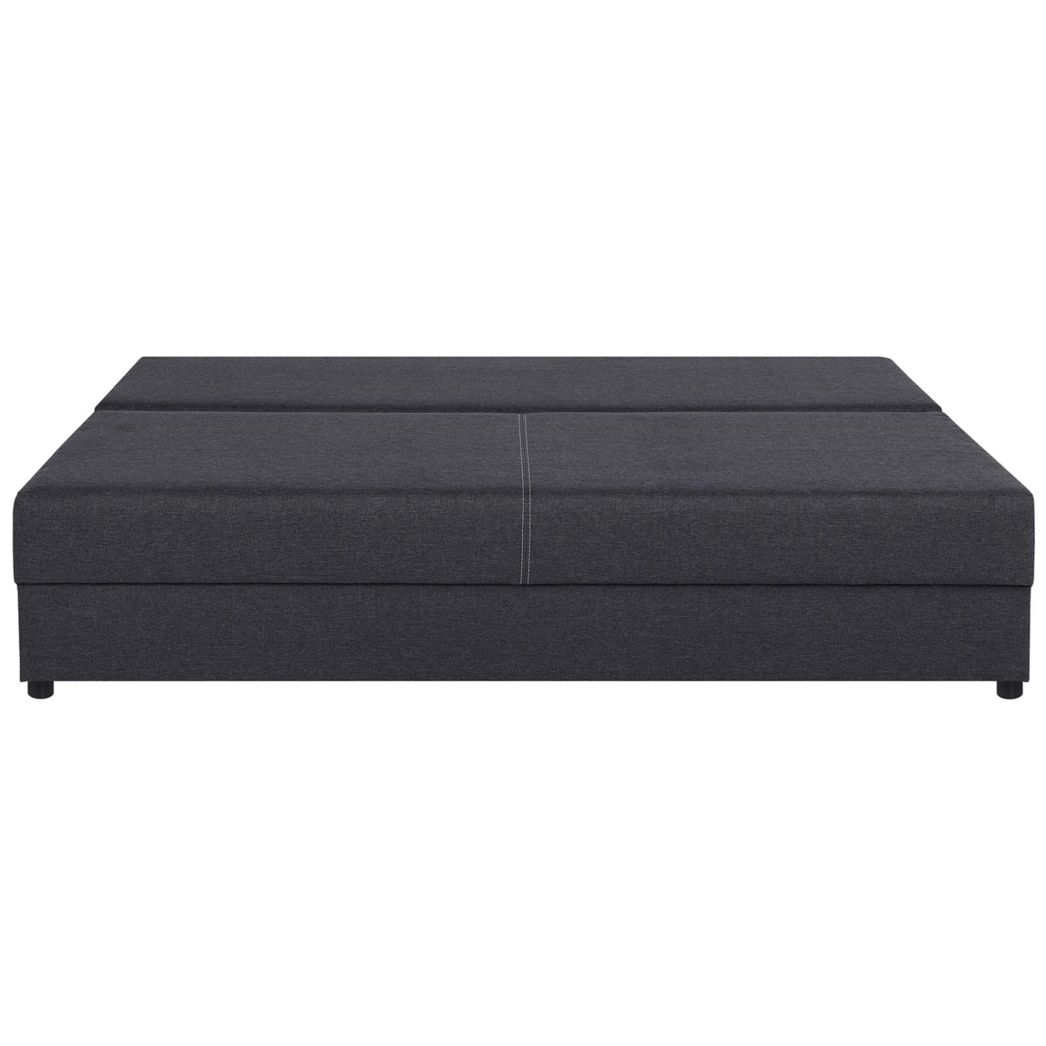 Schlafsofa - grau - Webstoff - Staukasten 4 Schlafsofa - grau - Webstoff - Staukasten – Bild 4