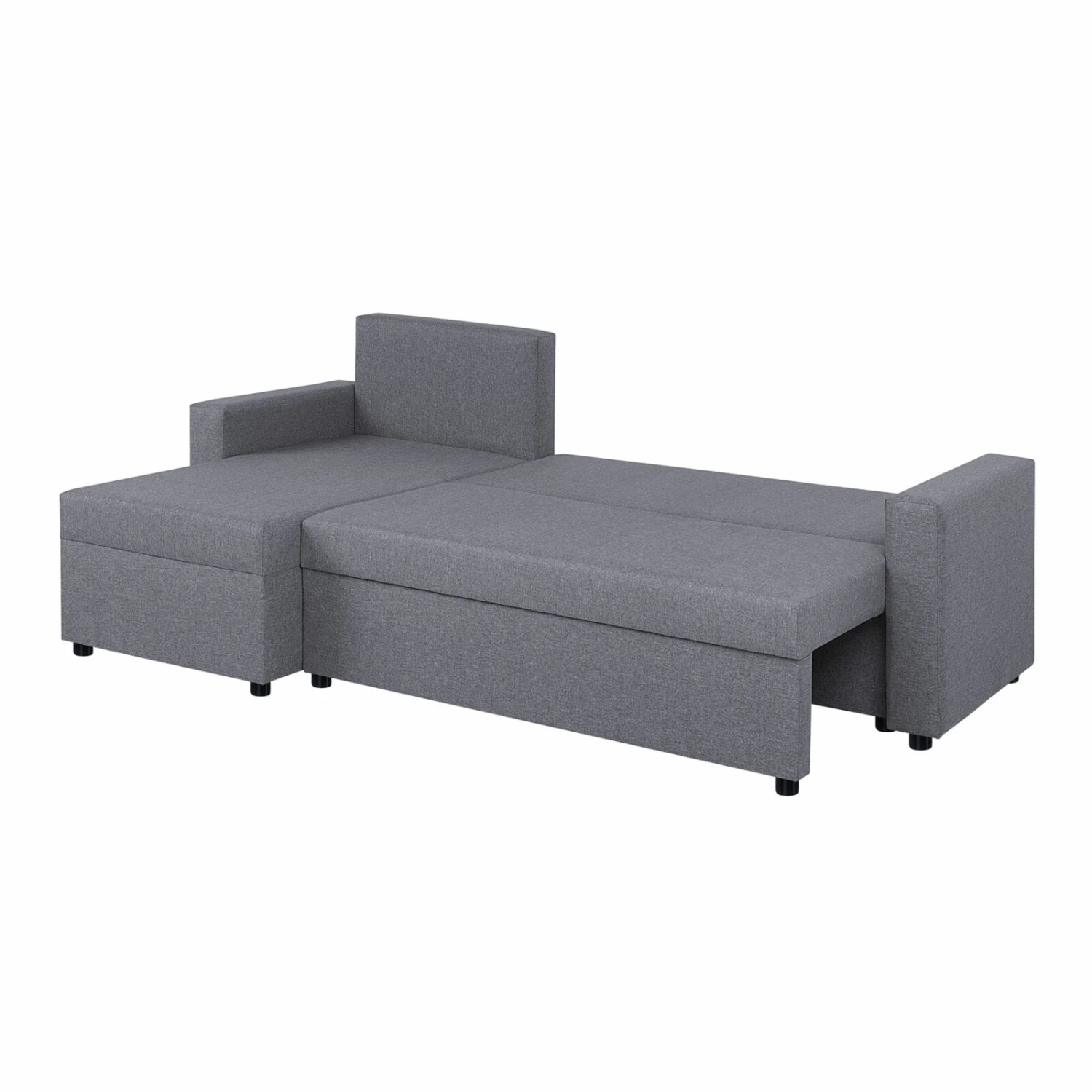 Ecksofa - silber - mit Liegefunktion 2 Ecksofa - silber - mit Liegefunktion – Bild 2