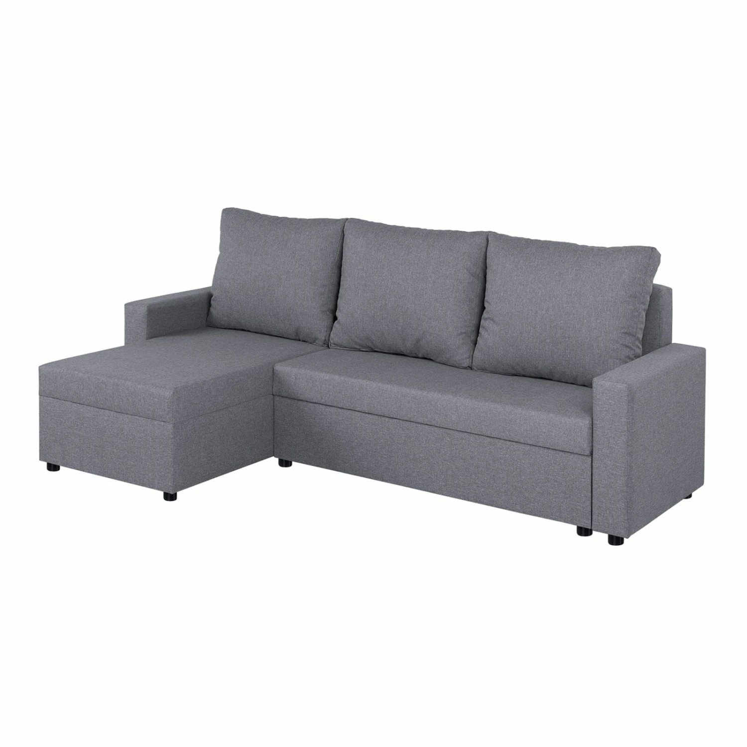 Ecksofa - silber - mit Liegefunktion 3 Ecksofa - silber - mit Liegefunktion – Bild 3