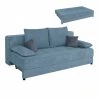 Schlafsofa - denim - Boxspring - mit Staukasten