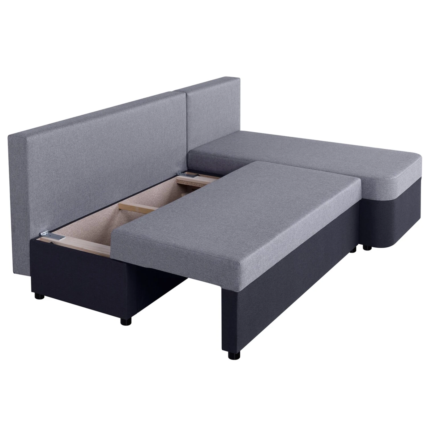 Ecksofa - grey-anthrazit - Staukasten - Liegefunktion 3 Ecksofa - grey-anthrazit - Staukasten - Liegefunktion – Bild 3