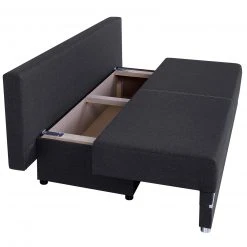 Schlafsofa - anthrazit - Staukasten - mit LED-Leiste -Wohnzimmer Verkäufe 1206006800 03 1600Wx1600H