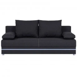 Schlafsofa - anthrazit - Staukasten - mit LED-Leiste -Wohnzimmer Verkäufe 1206006800 04 1600Wx1600H