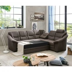 Ecksofa - braun - Microfaser - Liegefunktion und Schubkasten 8 Ecksofa - braun - Microfaser - Liegefunktion und Schubkasten -Wohnzimmer Verkäufe 1208004600 03 1600Wx1600H