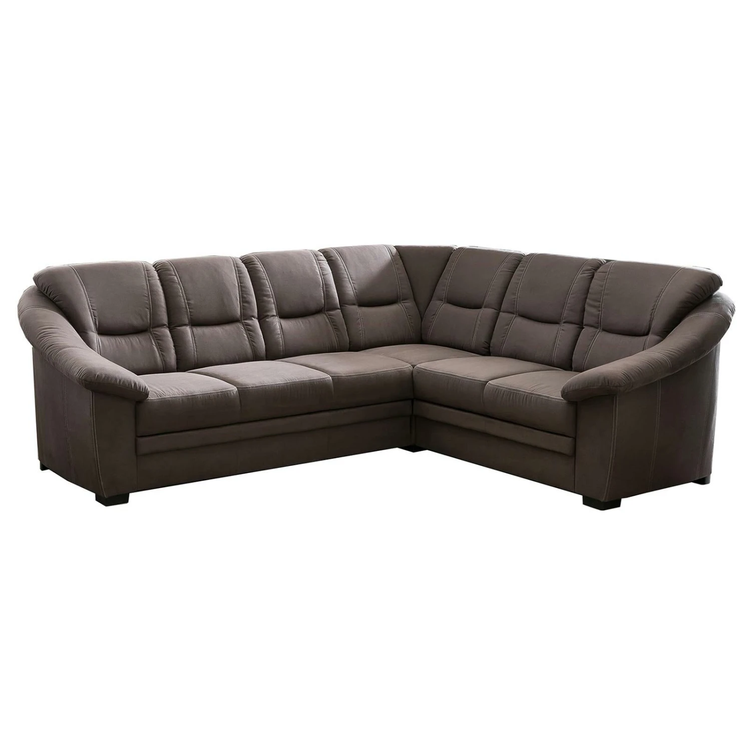 Ecksofa - braun - Microfaser - Liegefunktion und Schubkasten 6 Ecksofa - braun - Microfaser - Liegefunktion und Schubkasten – Bild 6