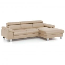 Ecksofa - biscuit - Kopfteilverstellung - Recamiere rechts