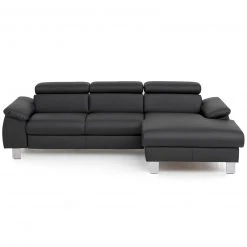 Ecksofa - schwarz- Kopfteilverstellung - Recamiere rechts -Wohnzimmer Verkäufe 1208005377 02 1600Wx1600H