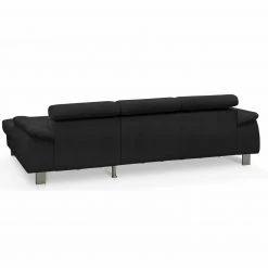 Ledersofa - schwarz - Kopfteilverstellung - Recamiere rechts -Wohnzimmer Verkäufe 1208005477 04 1600Wx1600H