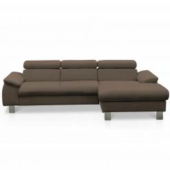 Ledersofa - cocoa - Kopfteilverstellung - Recamiere rechts -Wohnzimmer Verkäufe 1208005677 02 1600Wx1600H