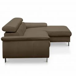Ledersofa - cocoa - Kopfteilverstellung - Recamiere rechts -Wohnzimmer Verkäufe 1208005677 03 1600Wx1600H