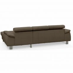 Ledersofa - cocoa - Kopfteilverstellung - Recamiere rechts -Wohnzimmer Verkäufe 1208005677 04 1600Wx1600H