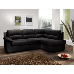 Ecksofa - black - Kunstleder - Basismodell - Ottomane rechts 6 Ecksofa - black - Kunstleder - Basismodell - Ottomane rechts -Wohnzimmer Verkäufe 1208005977 03 1600Wx1600H