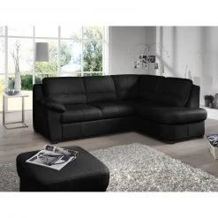 Ledersofa - schwarz - Basismodell - Ottomane rechts 6 Ledersofa - schwarz - Basismodell - Ottomane rechts -Wohnzimmer Verkäufe 1208006077 03 1600Wx1600H