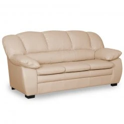 3-Sitzer-Sofa - biscuit - Kunstleder