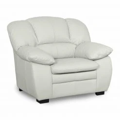 Ledersessel - creme - Echtleder
