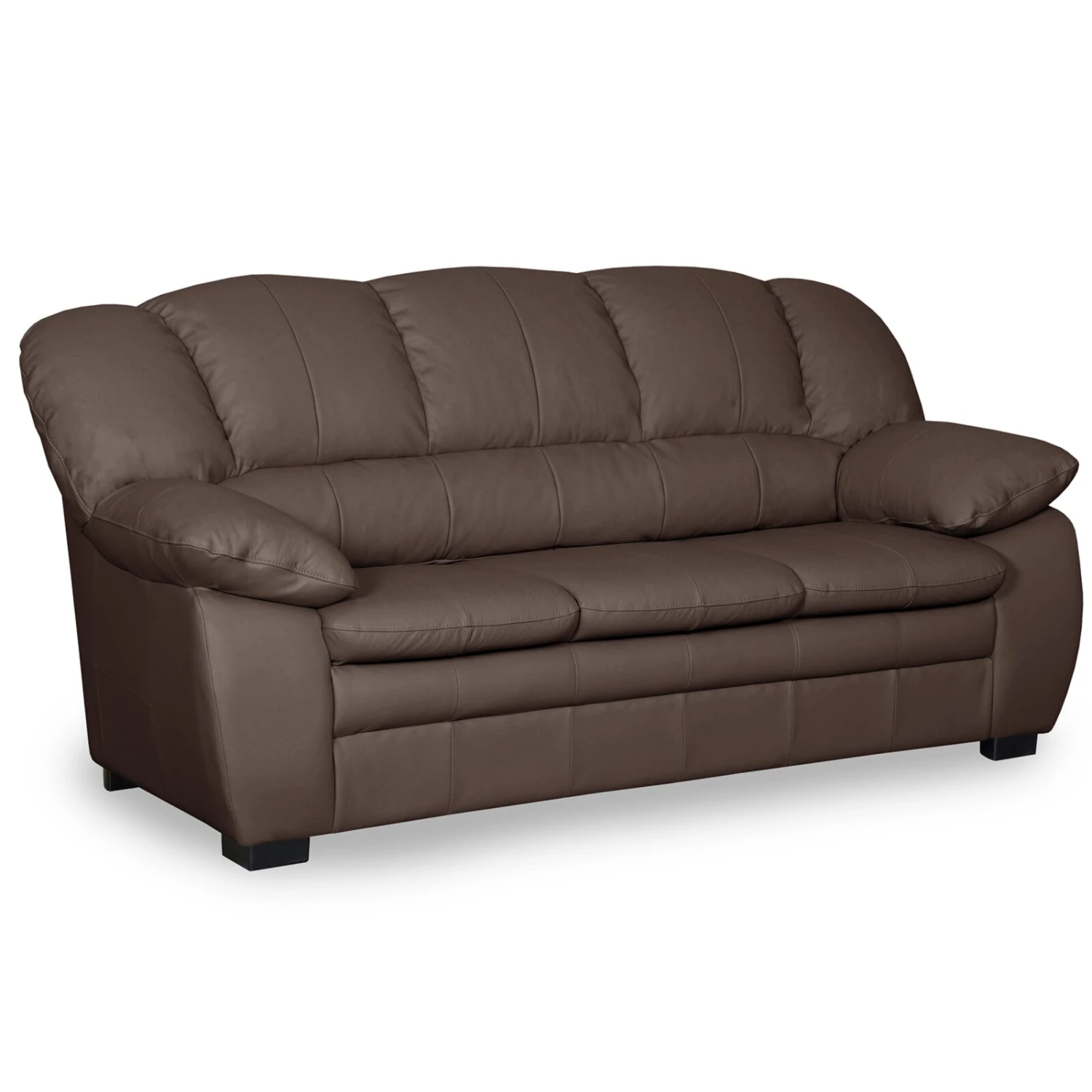 3-Sitzer-Sofa - cocoa - Echtleder 1 3-Sitzer-Sofa - cocoa - Echtleder
