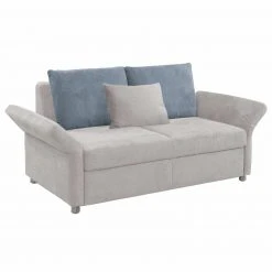 2-Sitzer Schlafsofa - hellgrau - Flachgewebe - mit Rückenkissen -Wohnzimmer Verkäufe 1221004600 09 1600Wx1600H