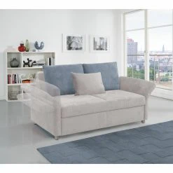 2-Sitzer - hellgrau - Flachgewebe - mit Rückenkissen -Wohnzimmer Verkäufe 1221004677 03 1600Wx1600H