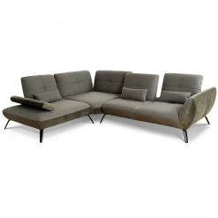 Ecksofa - olive - mit Funktionen