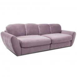 Big Sofa - flieder - Samtstoff