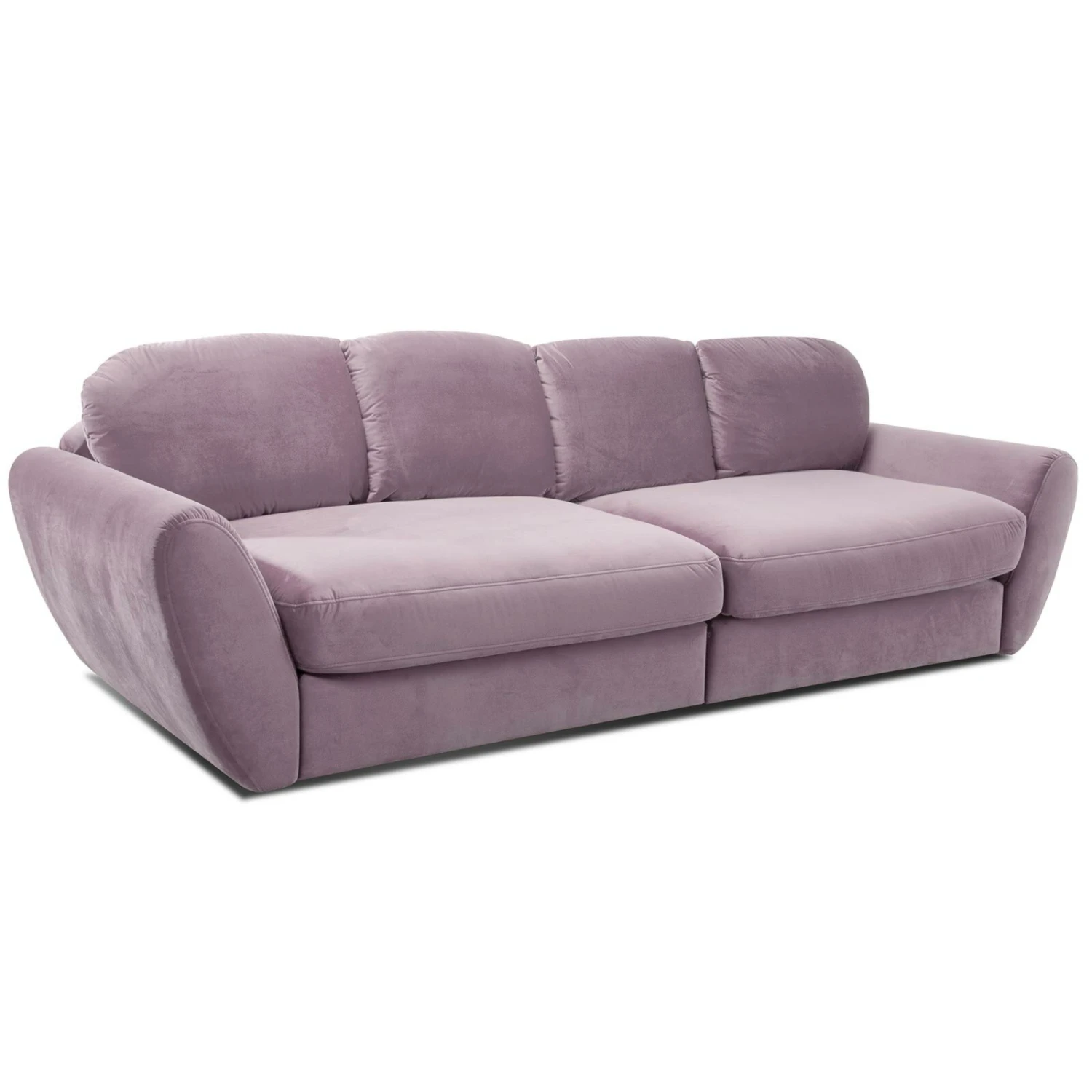 Big Sofa - flieder - Samtstoff 1 Big Sofa - flieder - Samtstoff