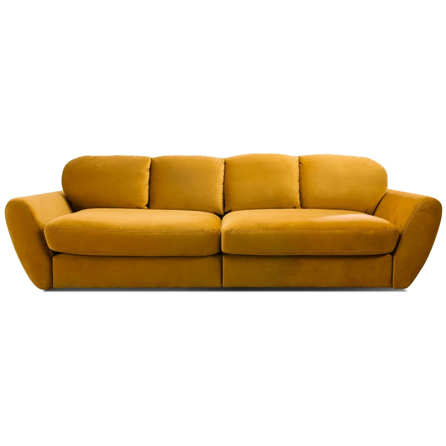 Big Sofa - gold - Samtstoff 2 Big Sofa - gold - Samtstoff – Bild 2