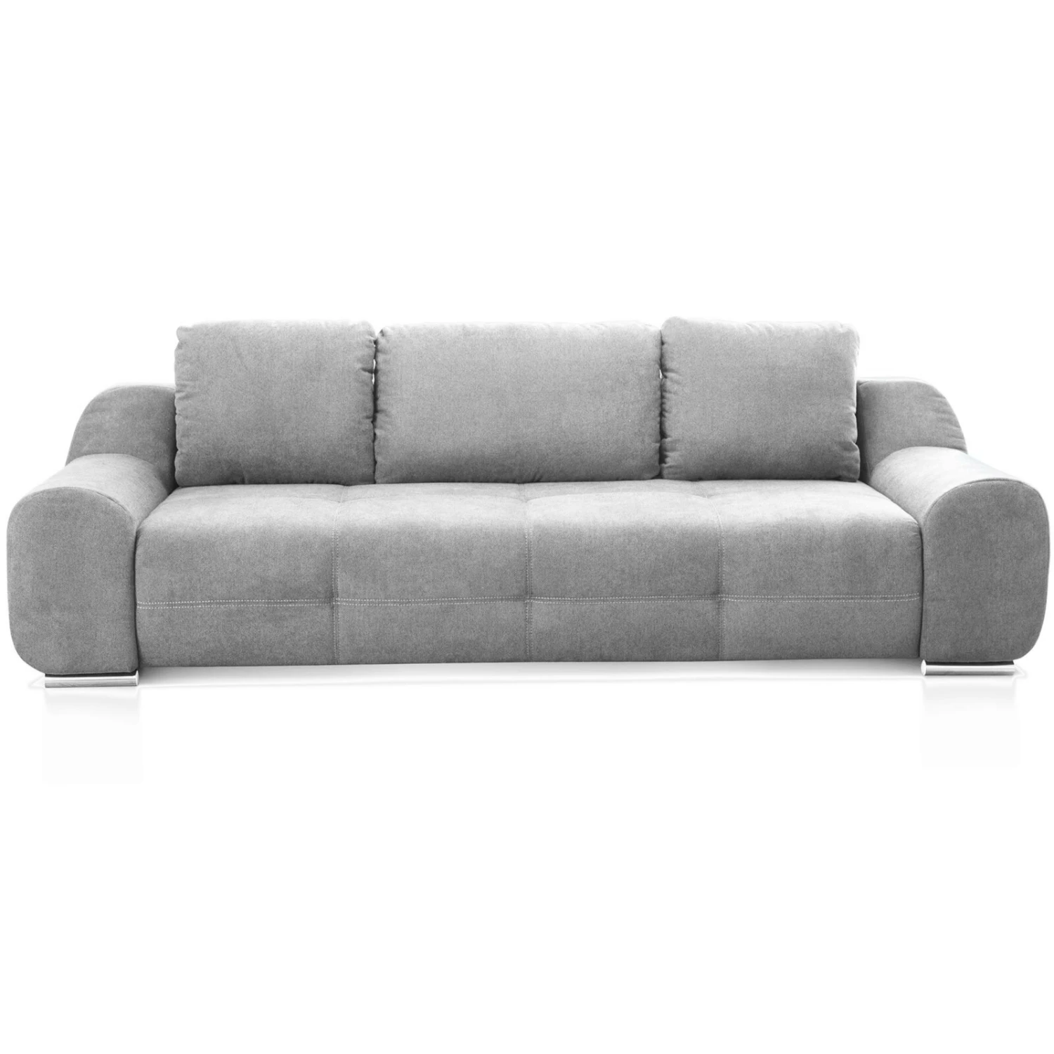 Big Sofa - hellgrau - Flachgewebe 2 Big Sofa - hellgrau - Flachgewebe – Bild 2
