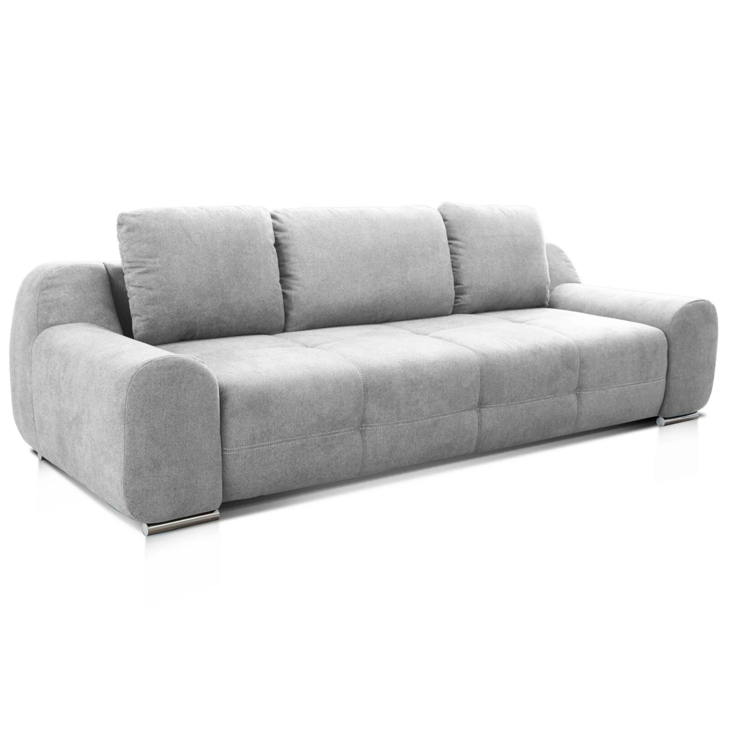 Big Sofa - hellgrau - Flachgewebe 1 Big Sofa - hellgrau - Flachgewebe