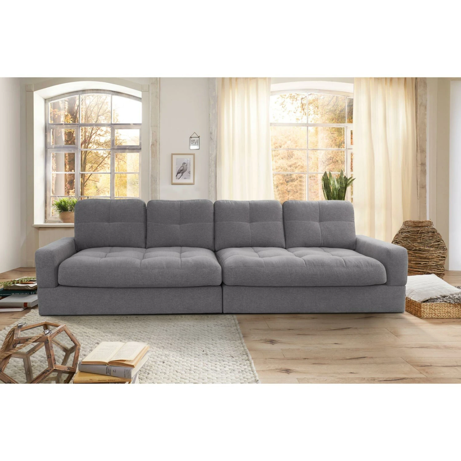 Big Sofa - grau - Chenille 3 Big Sofa - grau - Chenille – Bild 3