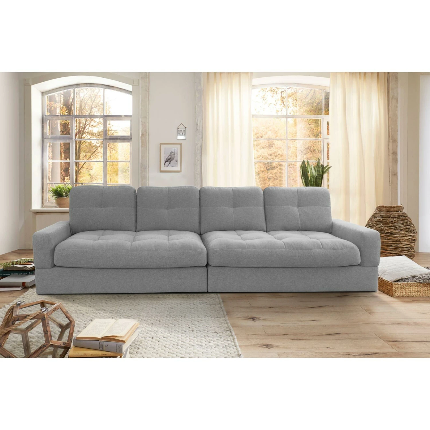 Big Sofa - grey - Flachgewebe 3 Big Sofa - grey - Flachgewebe – Bild 3