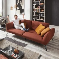 Big Sofa - kupfer - Flachgewebe 7 Big Sofa - kupfer - Flachgewebe -Wohnzimmer Verkäufe 1221011700 03 1600Wx1600H