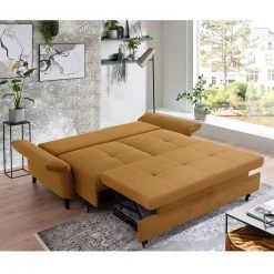 2-Sitzer Schlafsofa - gelb - mit Bettfunktion - mit Kissen -Wohnzimmer Verkäufe 1221013200 04 1600Wx1600H