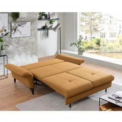 2-Sitzer Schlafsofa - mustard - Bettfunktion - mit Kissen 9 2-Sitzer Schlafsofa - mustard - Bettfunktion - mit Kissen -Wohnzimmer Verkäufe 1221013600 04 1600Wx1600H