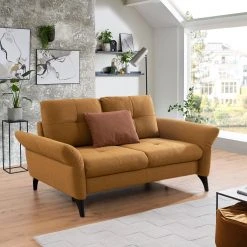 2-Sitzer Schlafsofa - mustard - Bettfunktion - mit Kissen 10 2-Sitzer Schlafsofa - mustard - Bettfunktion - mit Kissen -Wohnzimmer Verkäufe 1221013600 05 1600Wx1600H