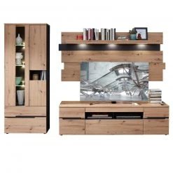 TV-Lowboard - Artisan Eiche - Graphit - Softclose -Wohnzimmer Verkäufe 1226008100 03 1600Wx1600H