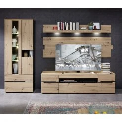 Wandpaneel - Artisan Eiche - Graphit - 202 cm -Wohnzimmer Verkäufe 1226008200 04 1600Wx1600H