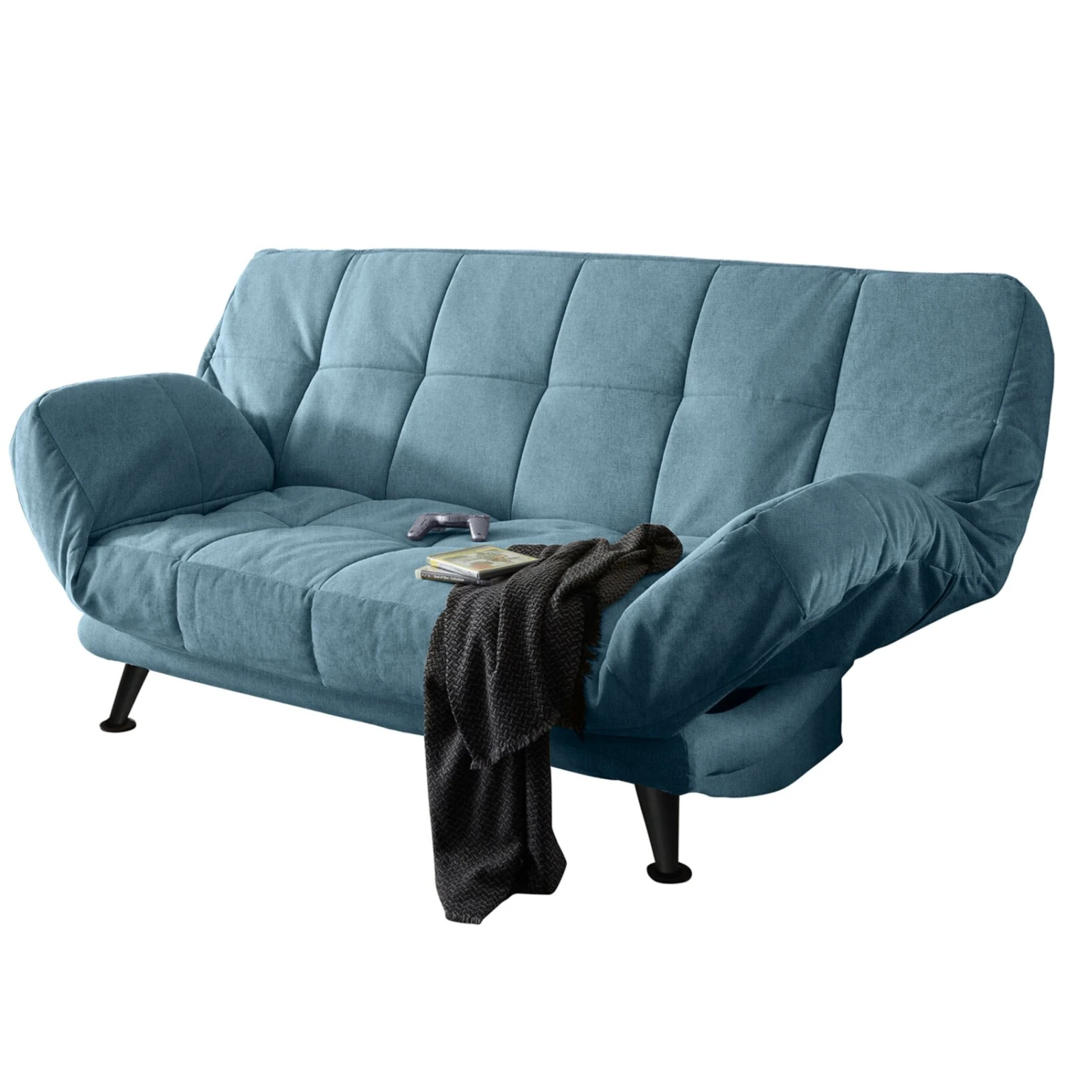 Schlafsofa - denim - mit Staukasten 2 Schlafsofa - denim - mit Staukasten – Bild 2