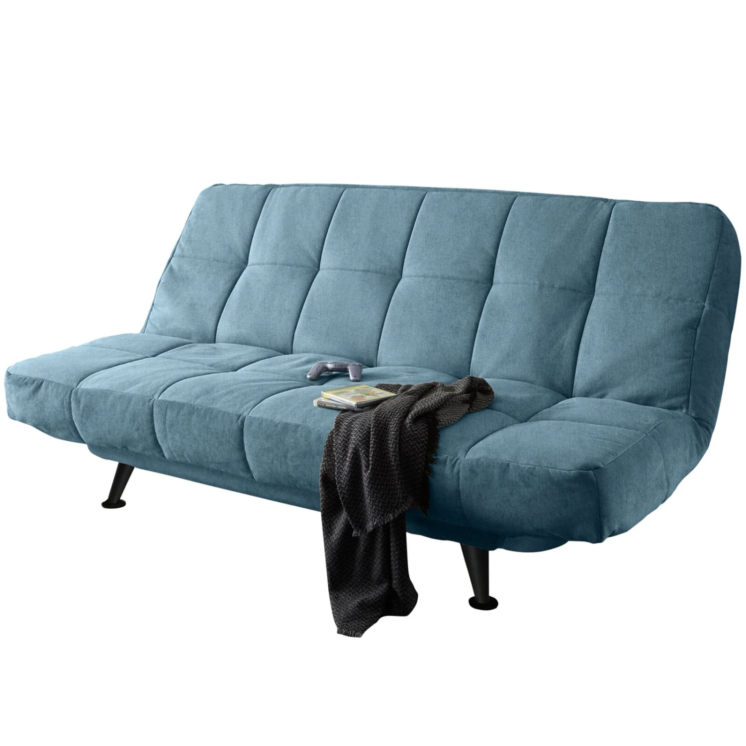 Schlafsofa - denim - mit Staukasten 1 Schlafsofa - denim - mit Staukasten