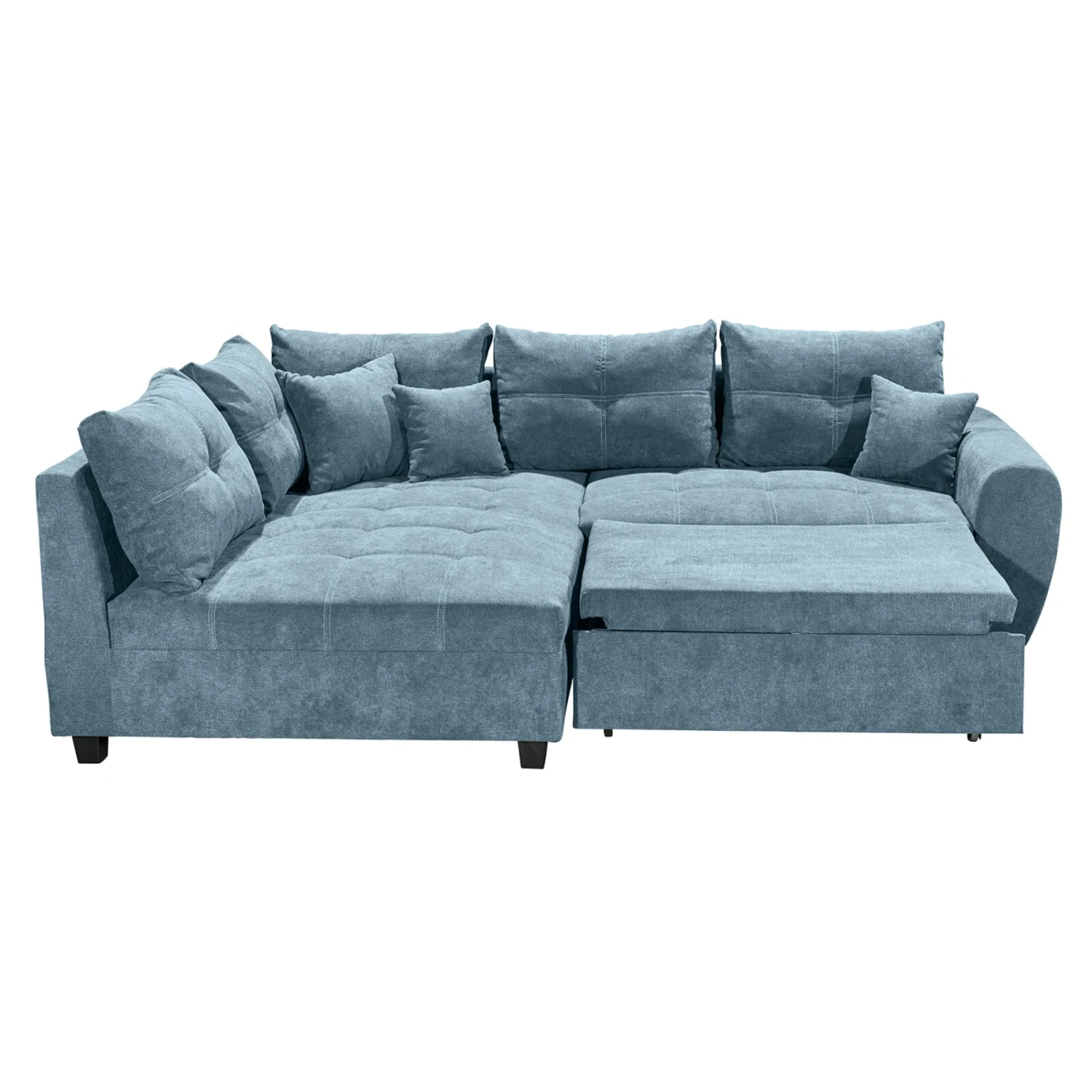 Ecksofa - denim - Liegefunktion - Recamiere links 4 Ecksofa - denim - Liegefunktion - Recamiere links – Bild 4