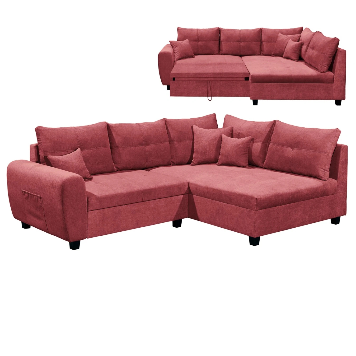 Ecksofa - berry - Liegefunktion - Recamiere rechts 1 Ecksofa - berry - Liegefunktion - Recamiere rechts