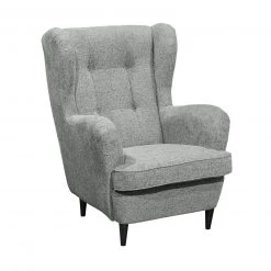 Ohrensessel - grau - 78 cm breit