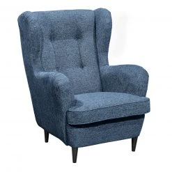 Ohrensessel - dunkelblau - 78 cm breit