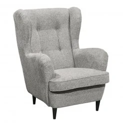 Ohrensessel - silber - 78 cm breit