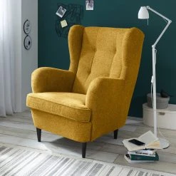 Ohrensessel - safran - 78 cm breit -Wohnzimmer Verkäufe 1227007505 03 1600Wx1600H