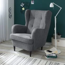 Ohrensessel - anthrazit - 78 cm breit -Wohnzimmer Verkäufe 1227007506 03 1600Wx1600H