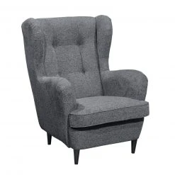 Ohrensessel - anthrazit - 78 cm breit